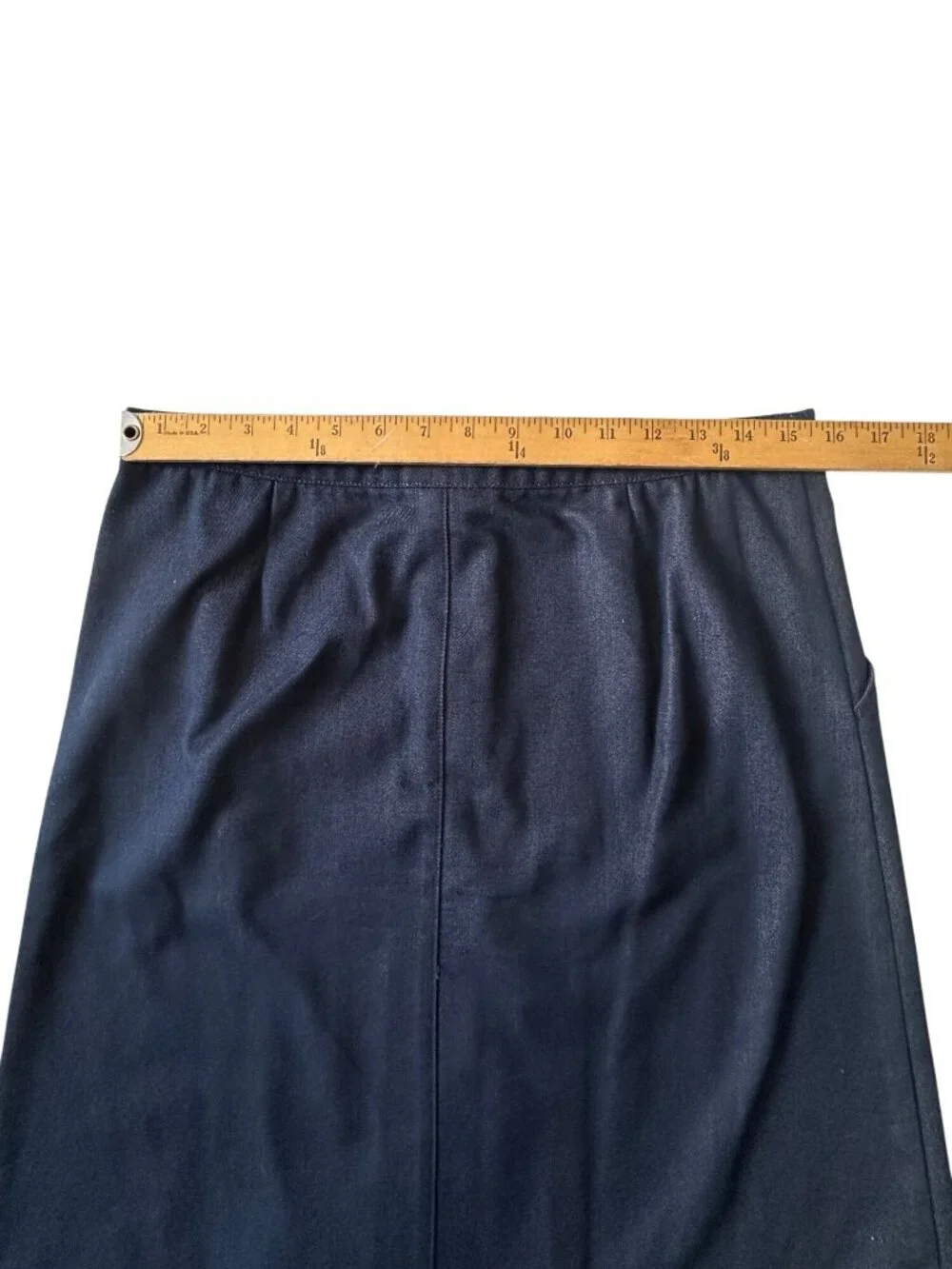 Vintage GAP Jeans Fall 2001 Denim A-Line Midi Skirt Dark Wash Size 10 Y2K